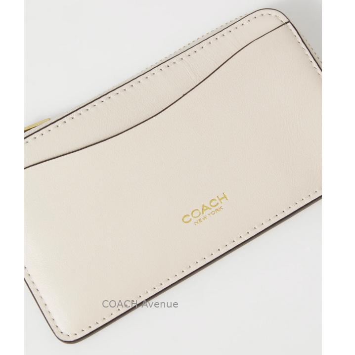COACH コーチ 小銭入れ財布 カードケース シグネチャー チョーク