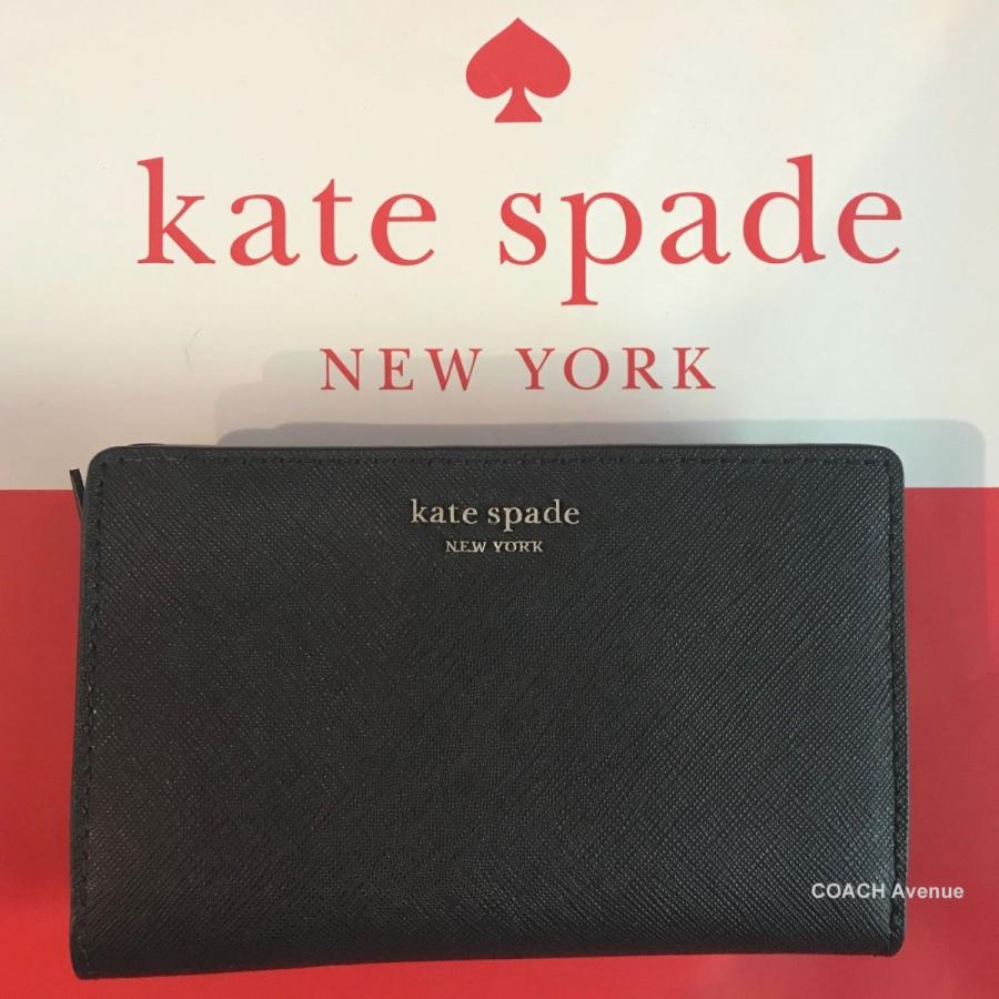 ケイトスペード Kate Spade レザー cameron 二つ折り財布 ブラック 黒 WLRU5440 送料無料  :WLRU5440:コーチアベニュー - 通販 - Yahoo!ショッピング