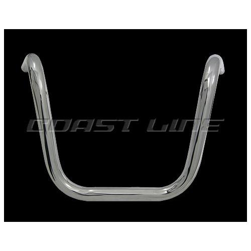 N003209ヘコミ無/チョッパーバーハンドルタイプII/クローム 2050-0612 ブラック チョッパーバー ハンドル ヘコミ