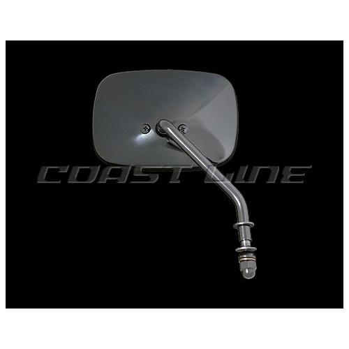N003387ハーレー純正タイプスクエアミラー右用/ブラック