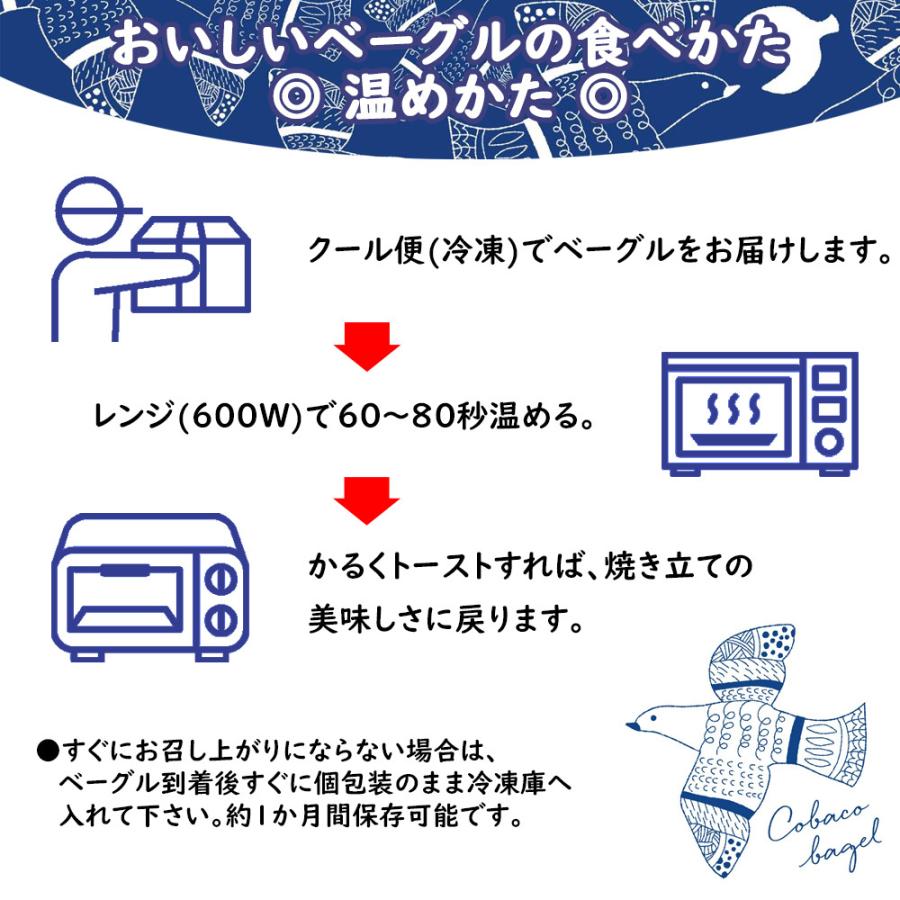 ベーグル 北海道産小麦 100%使用 Cobaco Bagel おまかせ 8個セット＋プレーン8個セット こばこベーグル |  | 05
