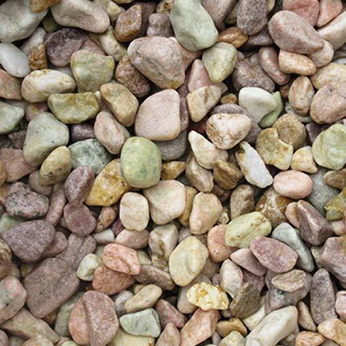 新品登場 60kg 1-2cm 玉石砂利 天然石 ピーチピンク ピンク砂利） (ガーデニングに最適 砂、砂利