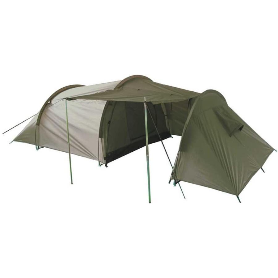 Mil-Tec 3人用テント プラス ラゲージ収納テント エントランス ひさし付き OLIVE DRAB|cobalt-green-coral|02
