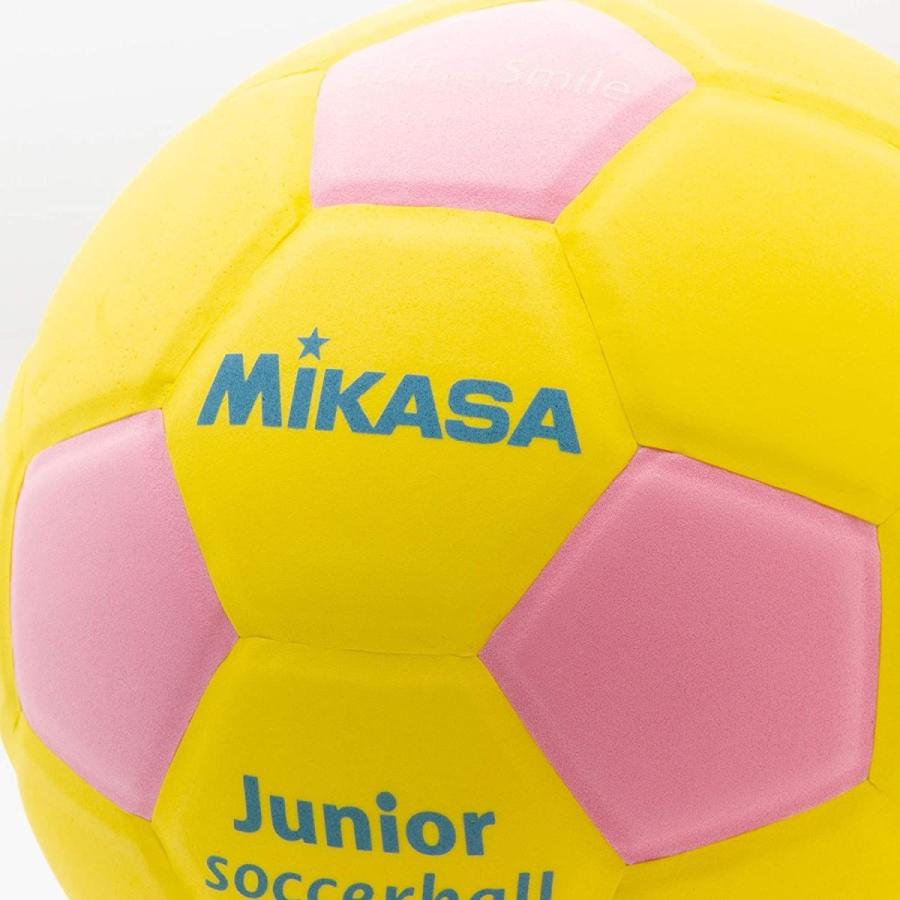 柔らかい サッカー フットサル ミカサ Mikasa ジュニア サッカーボール 3号 スマイルサッカー 約150g イエロー ピンク Sf3j Yp 推奨内圧0 10 0 Www Threeriversofs Com