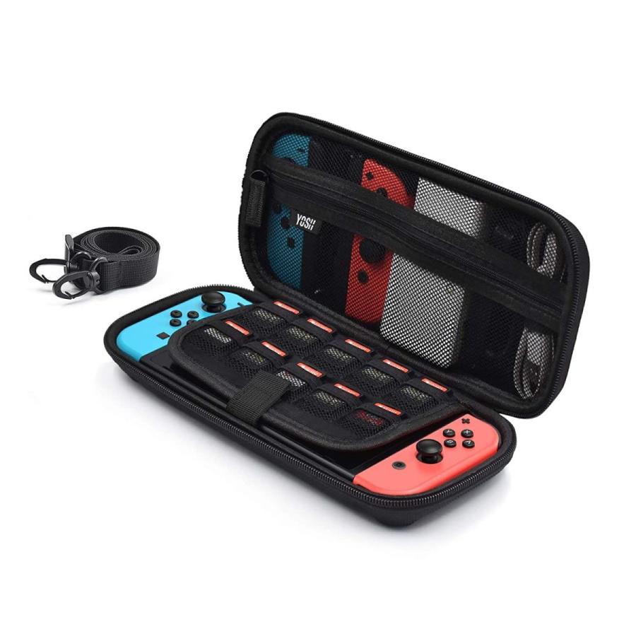 Yosh Switch ケース スイッチ Switch収納バッグ 持ち運び便利 防塵防水耐衝撃 Jyocon保護 最安値 Switch保護