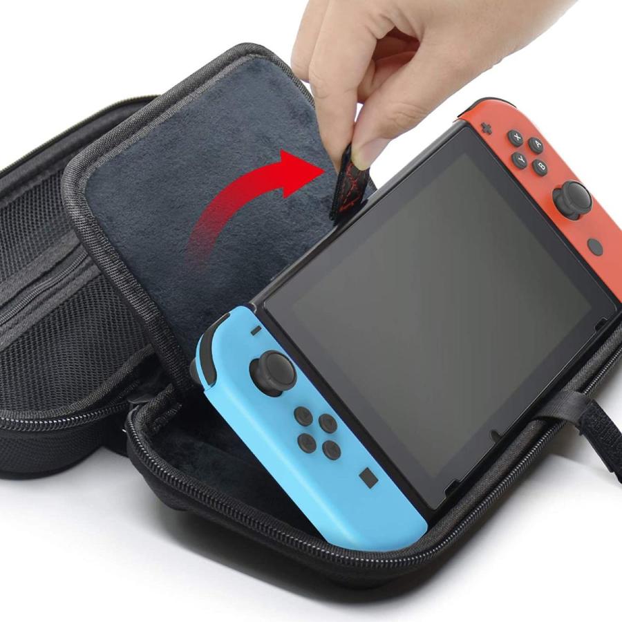Yosh Switch ケース スイッチ Switch収納バッグ 持ち運び便利 防塵防水耐衝撃 Jyocon保護 最安値 Switch保護