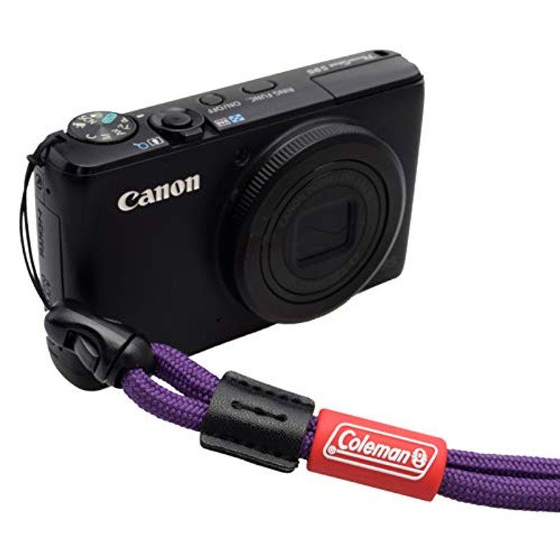 高級品市場高級品市場エツミamp;Coleman(コールマン) コラボレーションモデル ロープストラップ ネックタイプ パープル VCO-8752  カメラアクセサリー