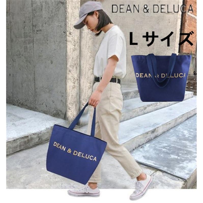 Dean Deluca ディーン デルーカ トートバッグ ネイビー ゴールドロゴ Lサイズ ディーンアンドデルーカ エコバッグ クリスマス 0123f Cobalt Shop 通販 Yahoo ショッピング
