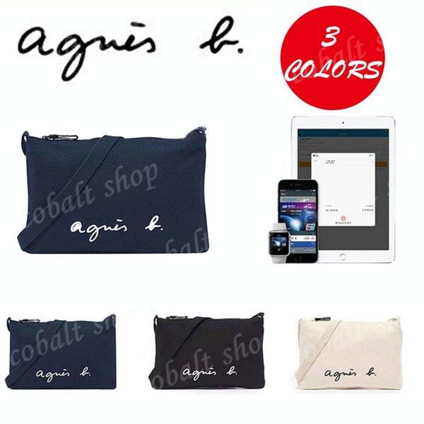 並行輸入品 69 Off Agnes B Voyage アニエスベー ボヤージュ レディース キャンバス ミニサコッシュ ショルダー