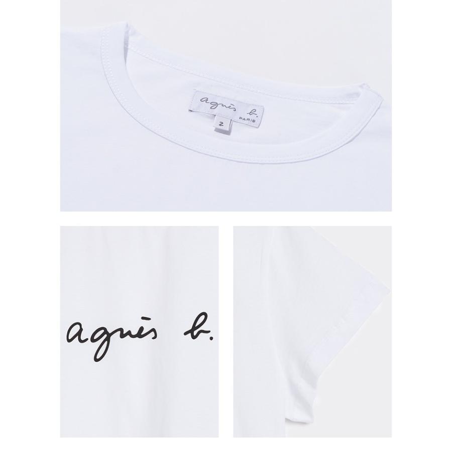在庫処分 アニエスベー レディース Tシャツ ストアー 半袖 カットソー 5colors B Agnes ロゴtシャツ コットン100