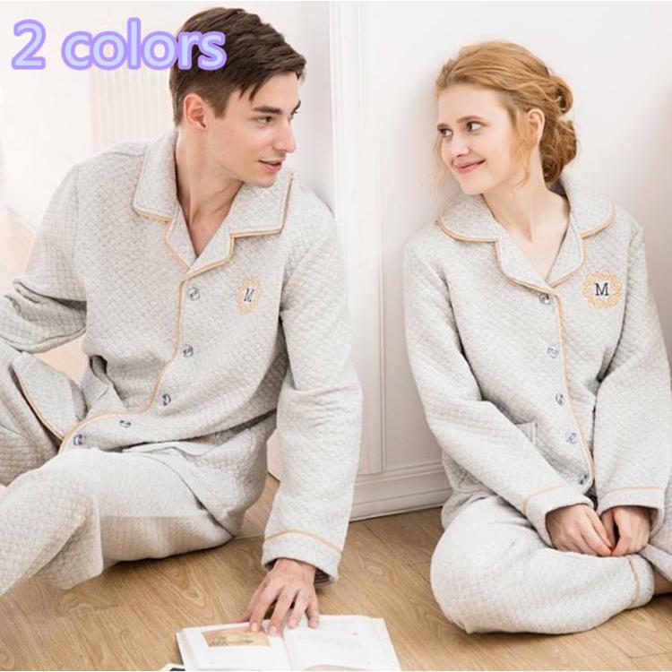 パジャマ 前開き 上下セット レディース メンズ 長袖 冬 キルト ルームウェア 前開き かわいい スカラ キルティング あったか C17c Cobalt Shop 通販 Yahoo ショッピング