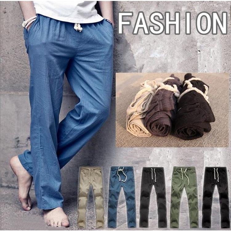 綿麻パンツ メンズ 麻パンツ チノパン 涼しいズボン イージーパンツ リネンパンツ ロング丈 無地 18 綿麻ズボン Mmka Cobalt Shop 通販 Yahoo ショッピング