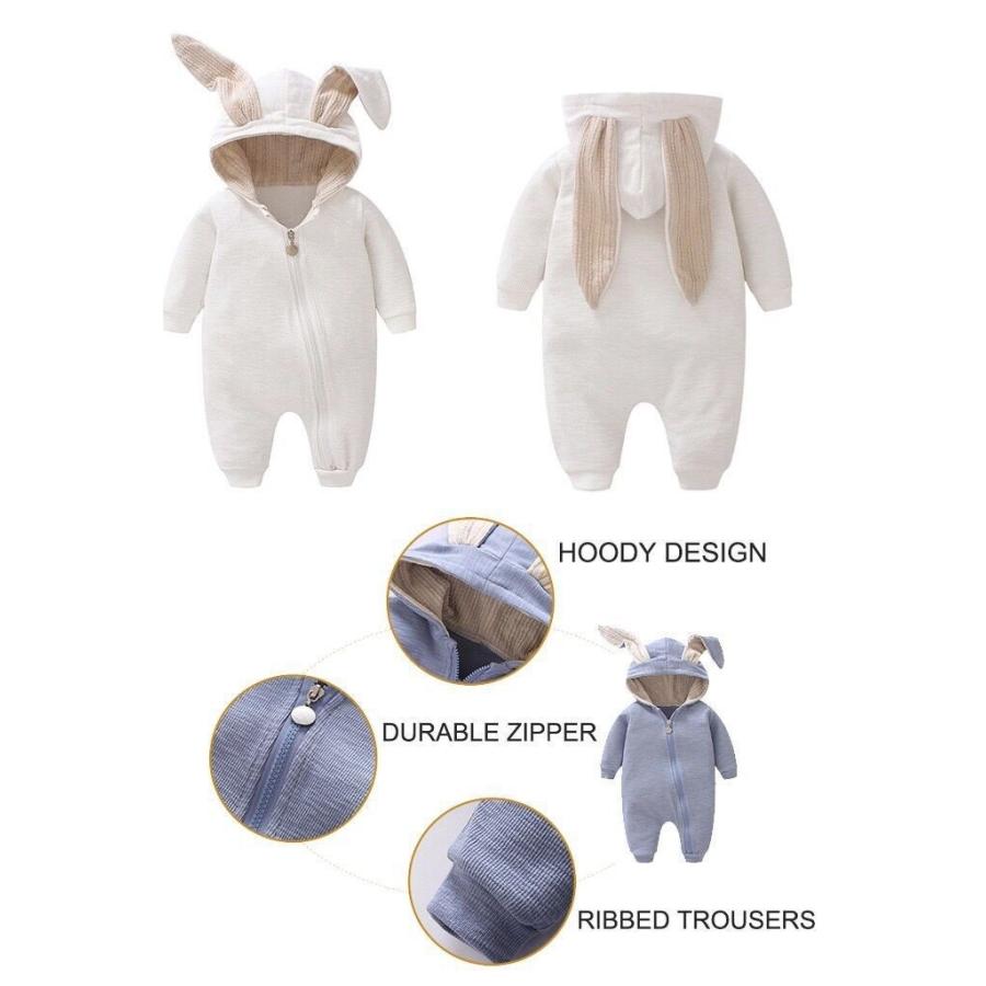 ロンパース うさぎ 赤ちゃん ベビー服 長袖 カバーオール 綿 コットン 可愛い コスチューム 着ぐるみ うさぎ おしゃれ 女の子 男の子 Shf Cobalt Shop 通販 Yahoo ショッピング