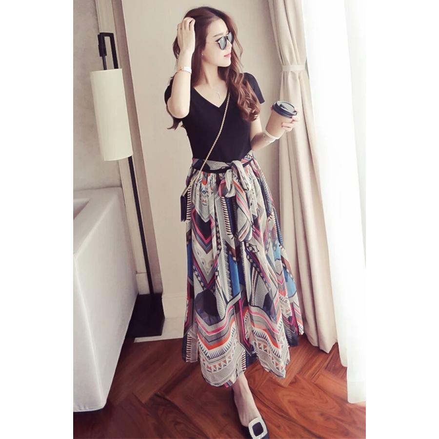 送料無料 レディースワンピ マキシワンピ 夏 リゾートワンピ シフォン ボヘミア風 ビーチワンピース ハワイ Stqn Cobalt Shop 通販 Yahoo ショッピング