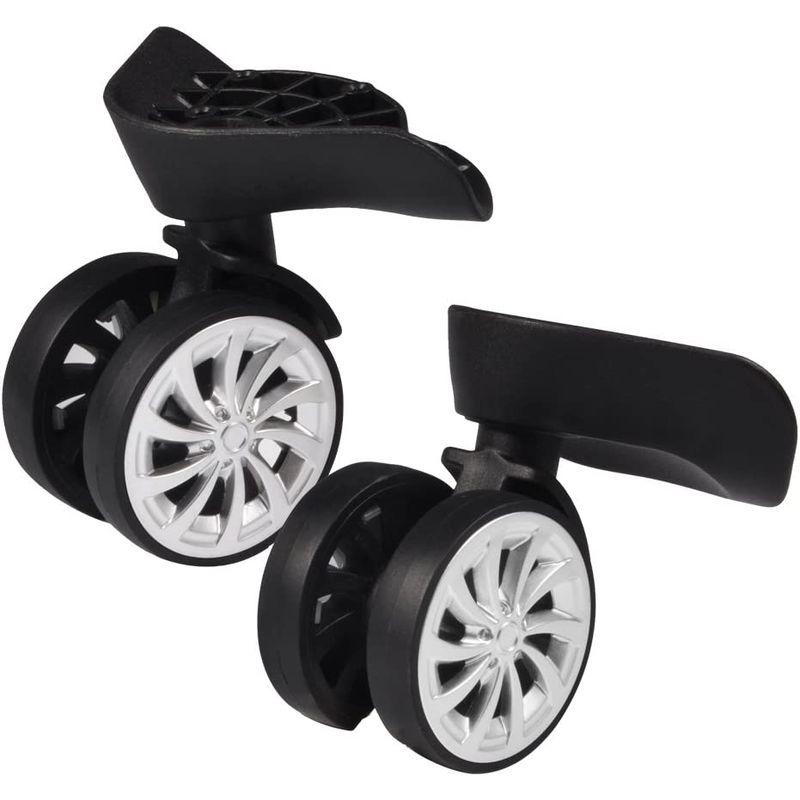 SKIESOAR Dooti2PCSセットスーツケース用交換タイヤスーツケースホイール交換ホイール360度回転耐磨耗性静かスムーズショッピン