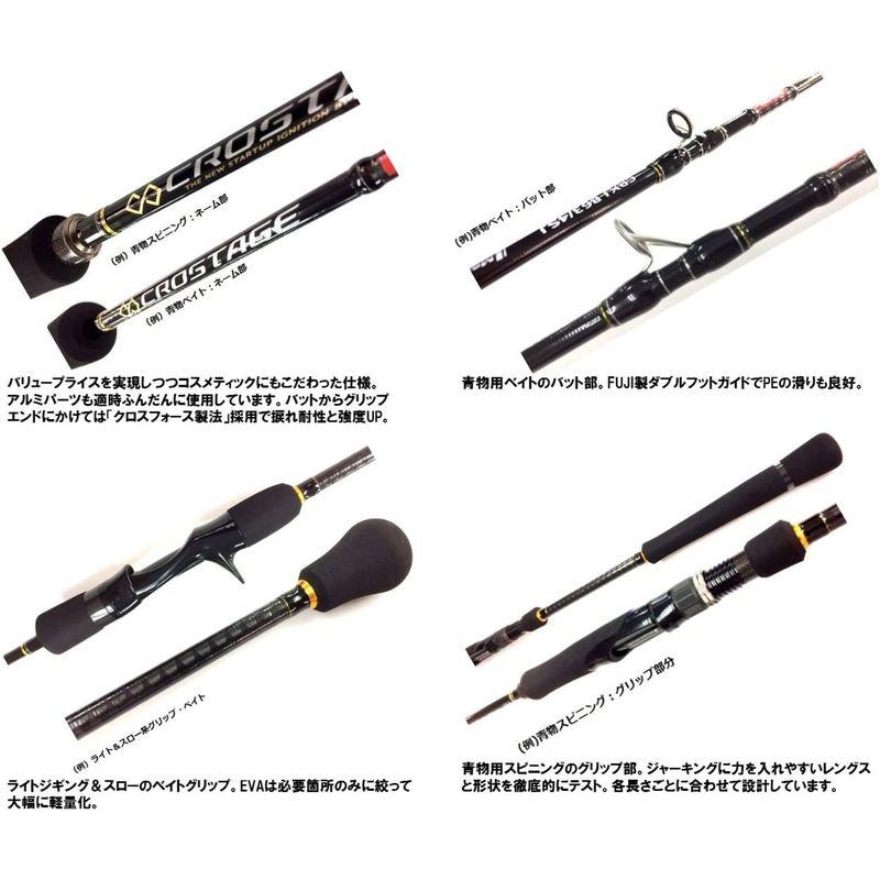 メジャークラフト ジギングロッド ベイト 3代目 クロステージ ジギング