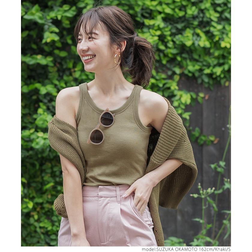 外で着られるブラトップス OUT BRA レディース タンクトップ カップ付き ブラトップ アメスリ インナー リブ メール便不可 :01-210914006-87:coca 通販 外で着られるブラトップス OUT BRA カップ付きノースリーブトップス