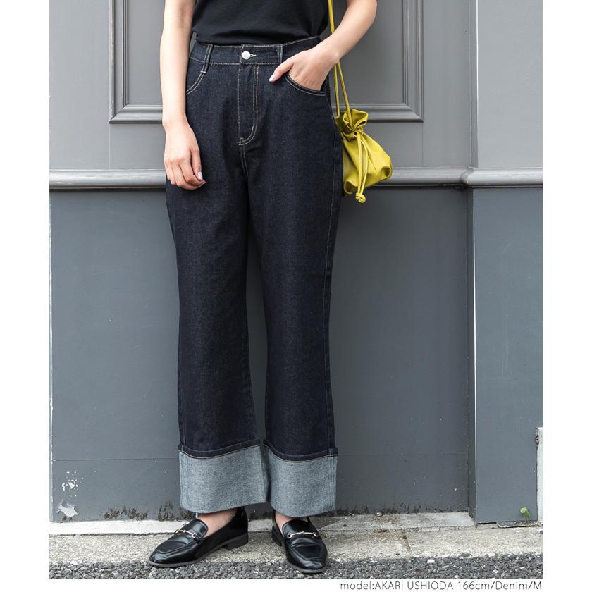 coca セール☆3290円→2490円 デニムパンツ レディース ロール coca セール☆3290円→2490円 デニムパンツ レディース ロール