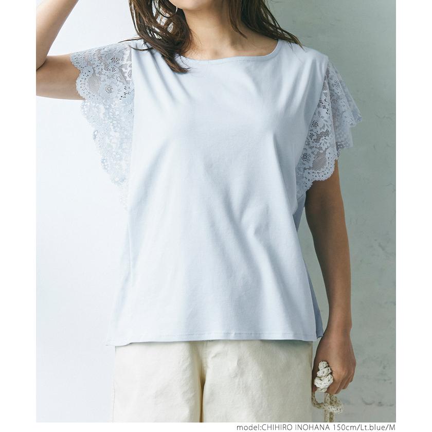 Tシャツ レディース カットソー シルケット ドッキング 接触冷感 異 