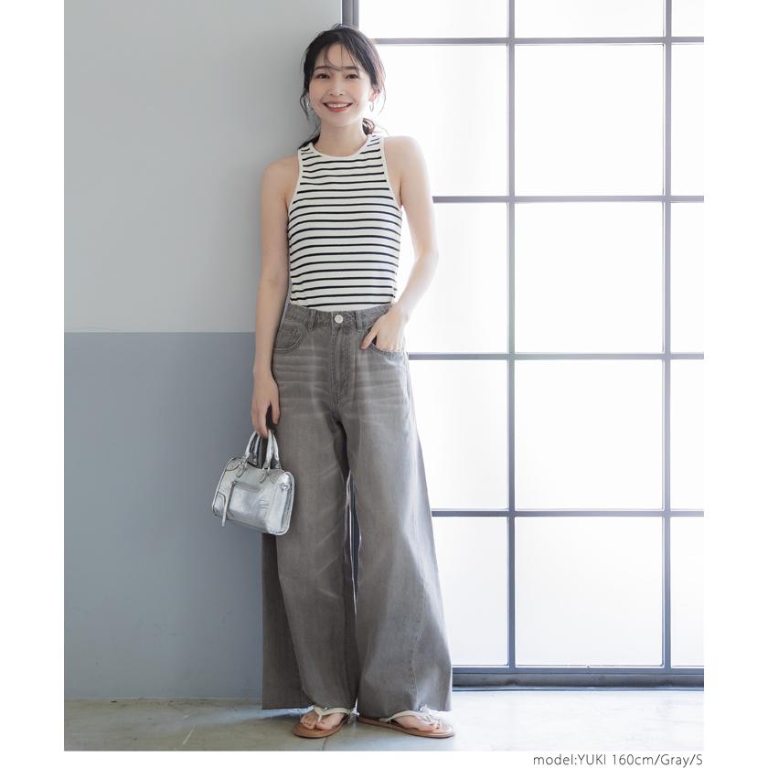 デニム レディース サマーデニム ワイドパンツ ジーンズ ロング デニム レディース サマーデニム ワイドパンツ ジーンズ ロング