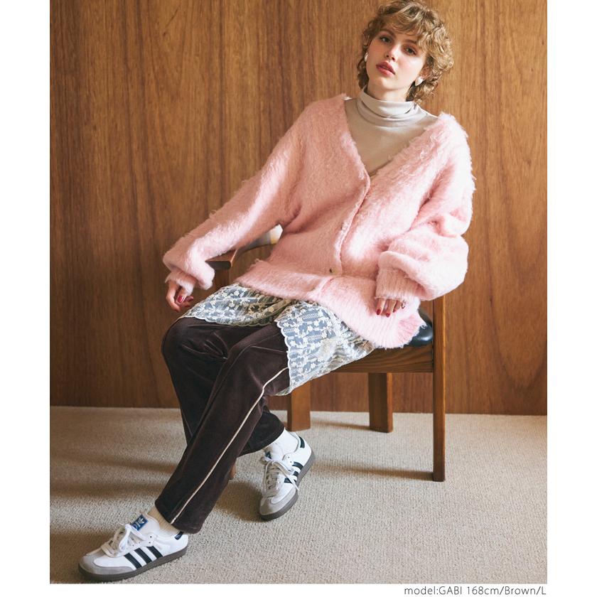coca ベロアフレアラインパンツ レディース メール便不可 24aw : coca 