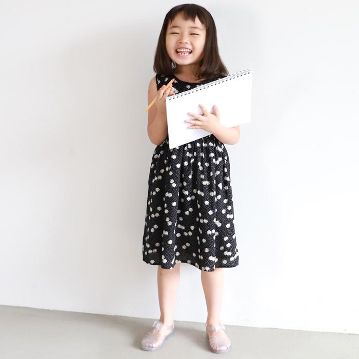 子供服 キッズ ワンピース ノースリーブ 花柄 ドット フレア 女の子 100cm 110cm 1cm 130cm Coca コカ メール便可 Coca コカ 16 02 Coca 通販 Yahoo ショッピング