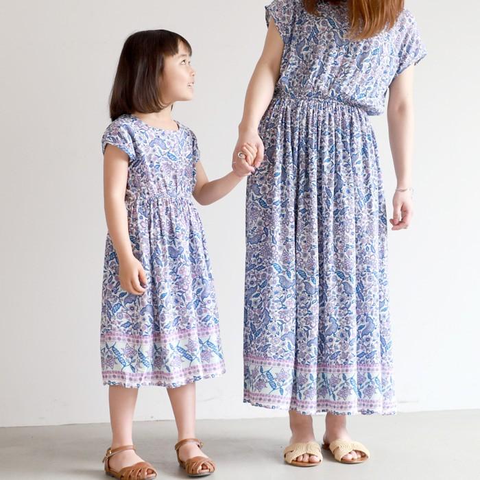 キッズ100 130 メール便可 ワンピース 子供服 花柄 ペイズリー 半袖 エスニック 女の子 親子 お揃い 100cm 110cm 1cm 130cm Coca コカ 16 02 Coca 通販 Yahoo ショッピング