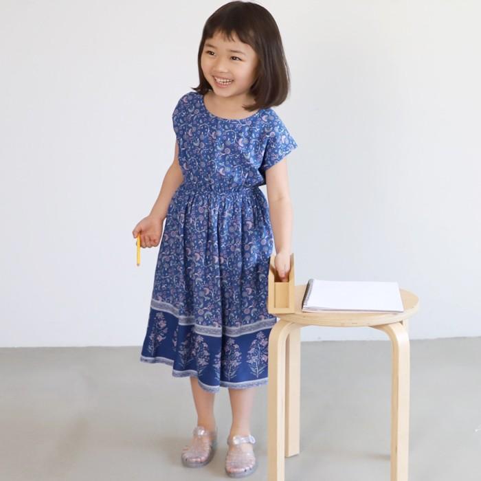 キッズ100 130 メール便可 子供服 ワンピース 花柄 オリエンタル エスニック 半袖 女の子 親子 お揃い 100cm 110cm 1cm 130cm Coca コカ 16 02 Coca 通販 Yahoo ショッピング