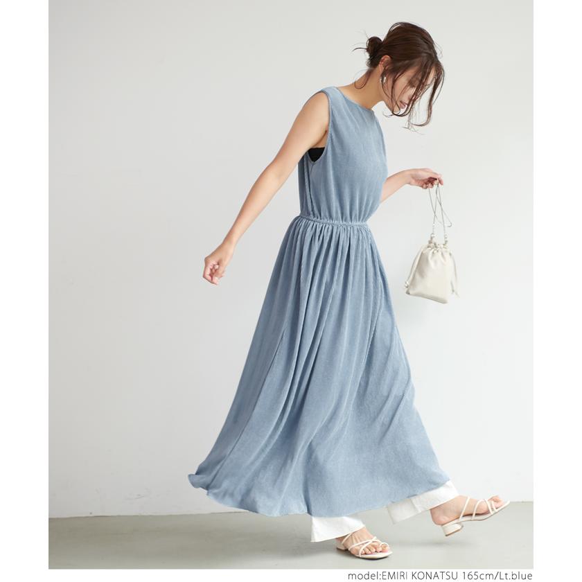 ワンピース レディース ノースリーブ 細プリーツ サテン フレア Aライン ロング丈 ミモレ丈 ブラウジング 値下げ 2959円 990円 メール便不可 Coca コカ 16 02 Coca 通販 Yahoo ショッピング