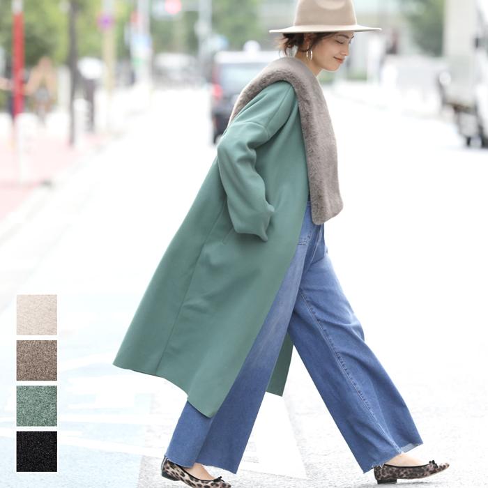 ノーカラーコート レディース ロングコート ロング丈 ガウン 薄手 羽織り 無地 長袖 ジャケット メール便不可 値下げ 32円 21円 Coca コカ 16 04 Coca 通販 Yahoo ショッピング