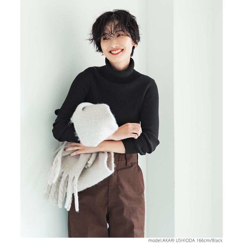 極上 タートルネック ニット レディース 厚手 極厚 リブ トップス セーター 長袖 無地 タイト やわらか メール便不可 aw コカ 16 04 Coca 通販 Yahoo ショッピング