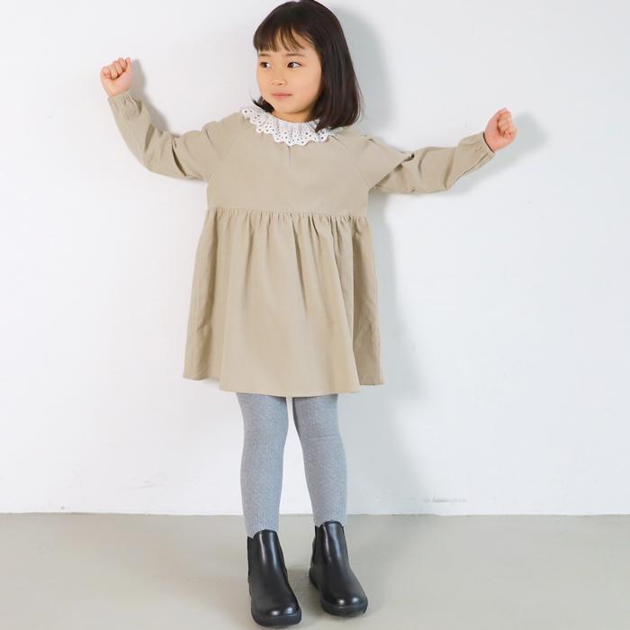 子供服 キッズ チュニック ワンピース フリル襟 レース 膝丈 コーデュロイ 女の子 値下げ 1859円 990円 メール便不可 Coca コカ 16 04 Coca 通販 Yahoo ショッピング