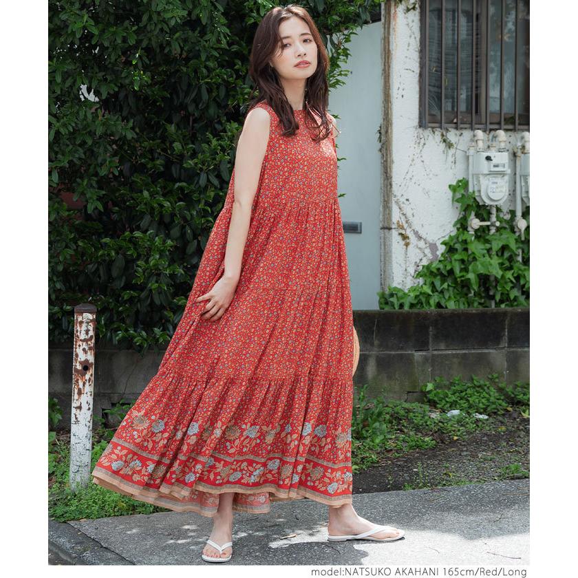 coca ワンピース レディース 花柄 ギャザー エスニック coca ワンピース レディース 花柄 ギャザー エスニック