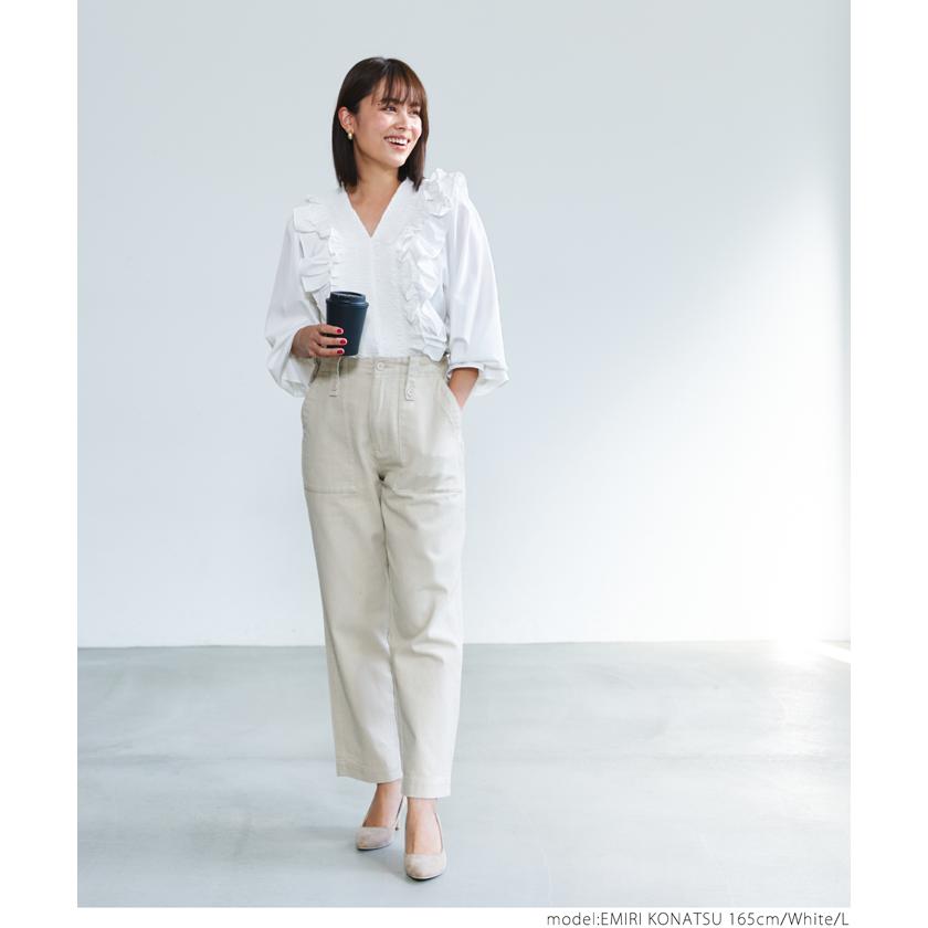 coca セール☆2690円→1990円 ブラウス レディース フリル coca セール☆2690円→1990円 ブラウス レディース フリル