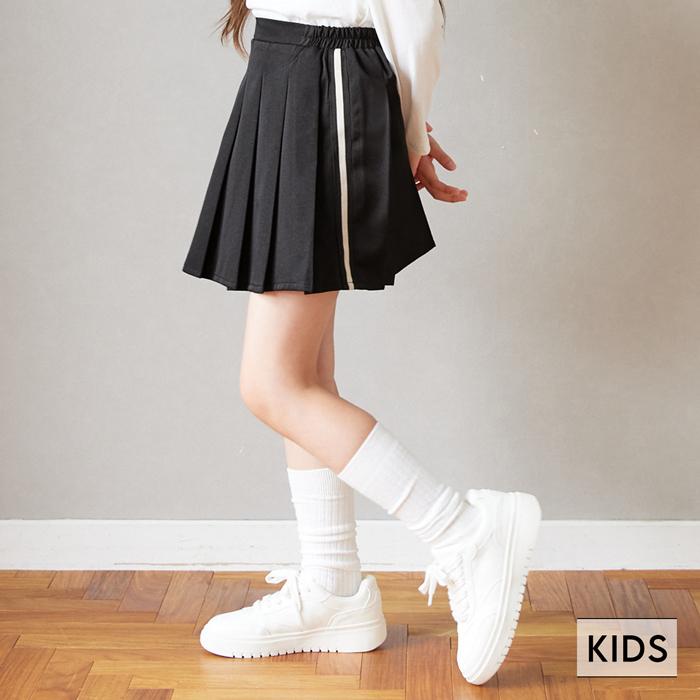 coca セール☆1990円→1490円 サイドラインプリーツスカート キッズ  