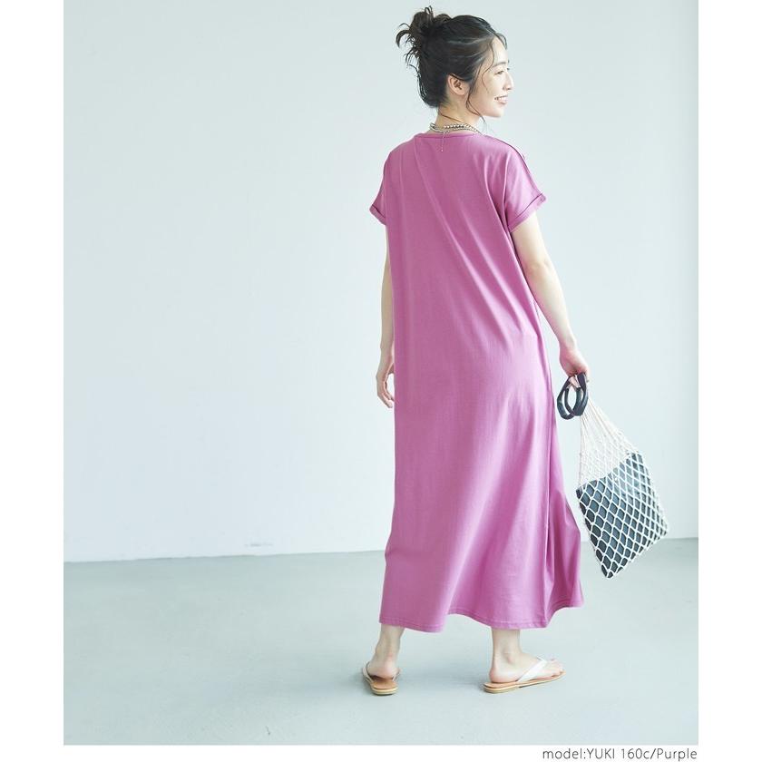 カットソー ワンピース レディース 半袖 Aライン フレア 無地 ロングワンピース 綿100 コットン メール便不可 ss Coca 26 12 Coca 通販 Yahoo ショッピング