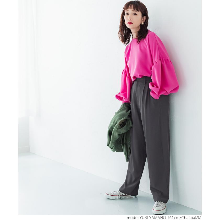 タックパンツ レディース ハンサム とろみ 落ち感 ロング丈 ハイウエスト ウエストゴム ポケット 無地 セール☆2690円→1490円 メール便不可 22SS coca コカ :26-210612001-13:coca - 通販 - Yahoo!ショッピング タックパンツ レディース ハンサム とろみ 落ち感 ロング丈 ハイウエスト ウエストゴム ポケット 無地 セール☆2690円→1490円 メール便不可 22SS coca コカ :26-210612001-13:coca - 通販 - Yahoo!ショッピング