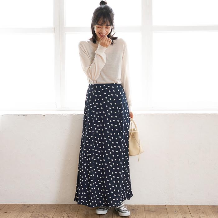 セール☆1690円→990円 メール便不可 ドットスカート レディース セール☆1690円→990円 メール便不可 ドットスカート レディース