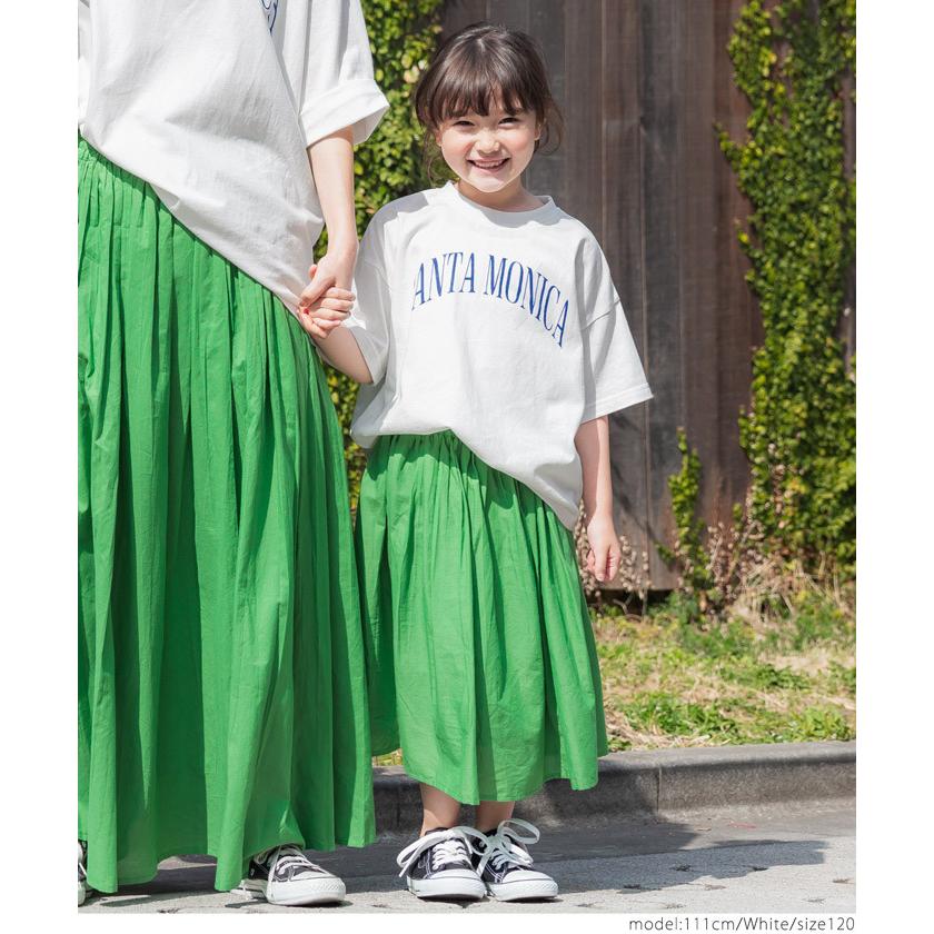 セール 1290円 990円 キッズ カットソー 子供服 Tシャツ レディース ロゴ ミディ丈 綿100 5分袖 男女兼用 親子お揃い メール便可 100 110 1 130 26 03 Coca 通販 Yahoo ショッピング
