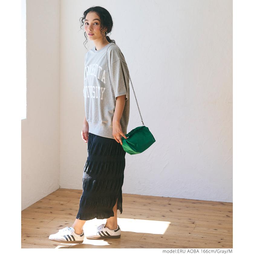 coca Tシャツ レディース ロゴ ビッグシルエット 半袖スウェット coca Tシャツ レディース ロゴ ビッグシルエット 半袖スウェット