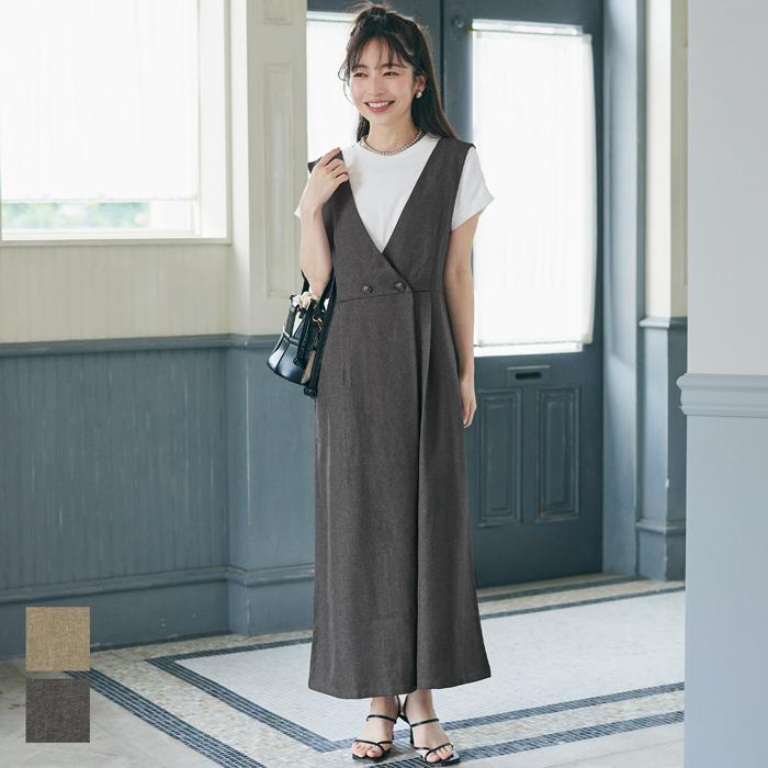 セール☆2490円→550円 ジャンパースカート レディース リネン風 セール☆2490円→550円 ジャンパースカート レディース リネン風