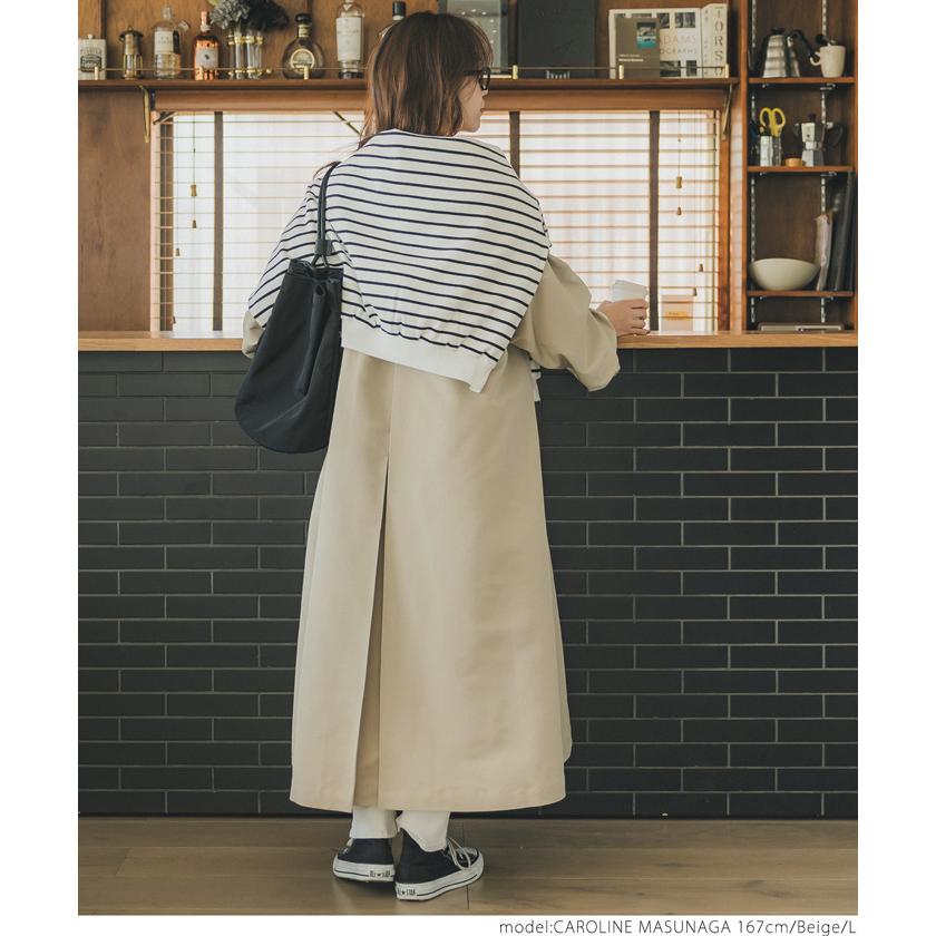 coca トレンチコート レディース Aライン ノーカラー ボリューム coca トレンチコート レディース Aライン ノーカラー ボリューム