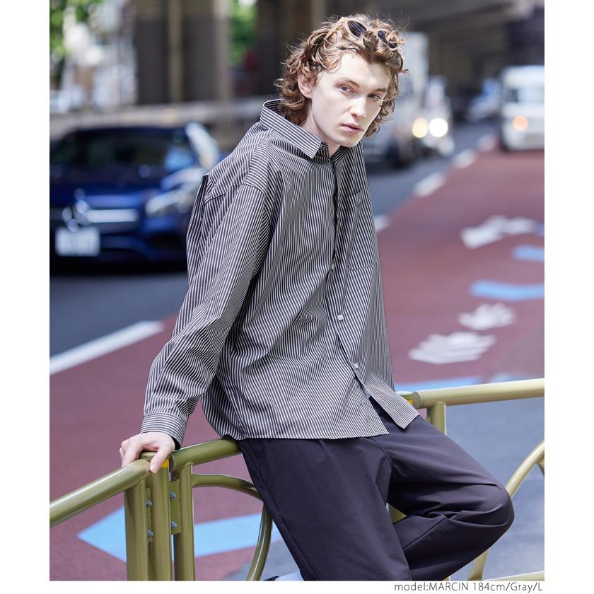 シャツ メンズ ストライプ Yシャツ レギュラーカラー ラウンド シャツ メンズ ストライプ Yシャツ レギュラーカラー ラウンド
