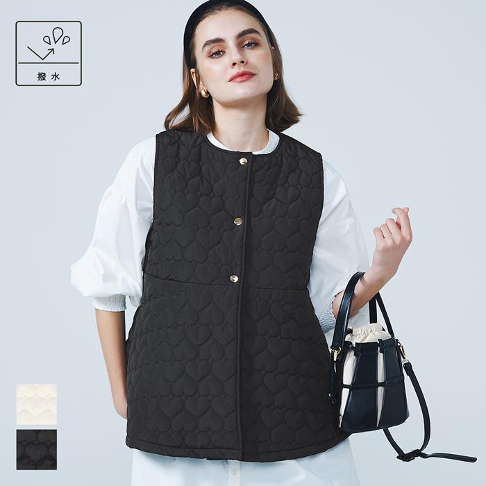 coca セール☆2990円→1990円 ハートキルティングベスト coca セール☆2990円→1990円 ハートキルティングベスト