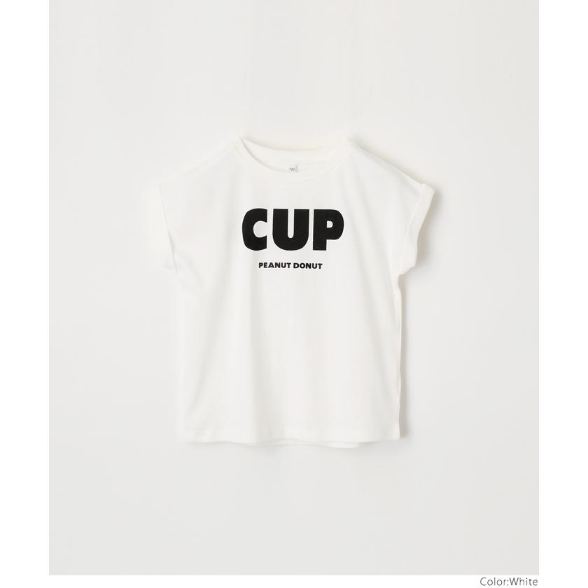 セール★690円→550円 キッズ 110-140 Tシャツ カットソー ロゴT ロールアップ 半袖 ロゴ プリント 英字 丸首 女の子 親子お揃い 子供服 メール便可｜cocacoca｜02