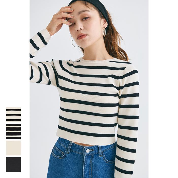 クロップドニットトップス レディース GC メール便不可 24aw クロップドニットトップス レディース GC メール便不可 24aw
