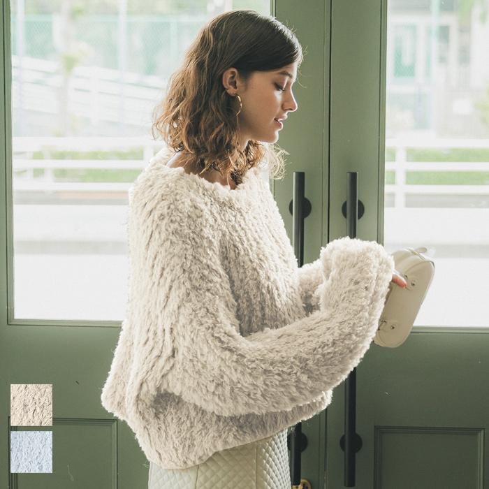 セール☆3990円→990円 ニット レディース ブークレ プードルニット  