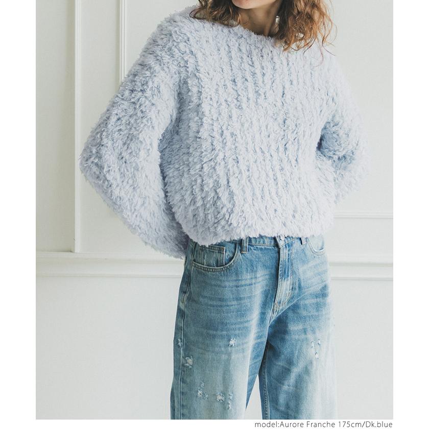 セール☆3990円→990円 ニット レディース ブークレ プードルニット  