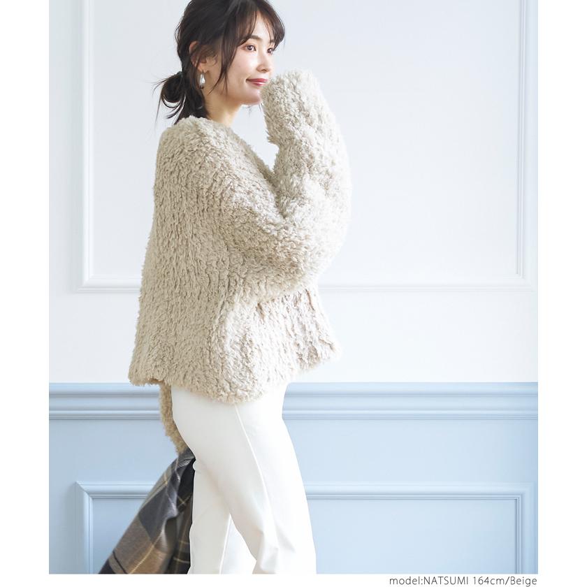 セール☆3990円→990円 ニット レディース ブークレ プードルニット  