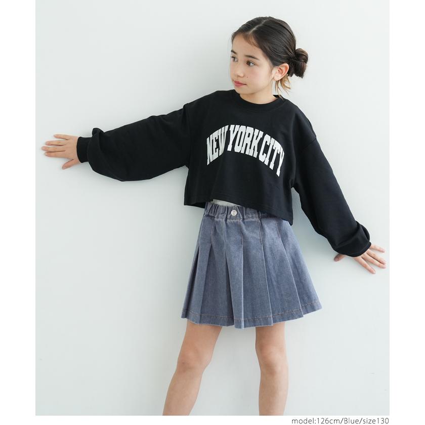 coca セール☆1690円→990円 キッズ 110-140 ミニスカート デニム生地 